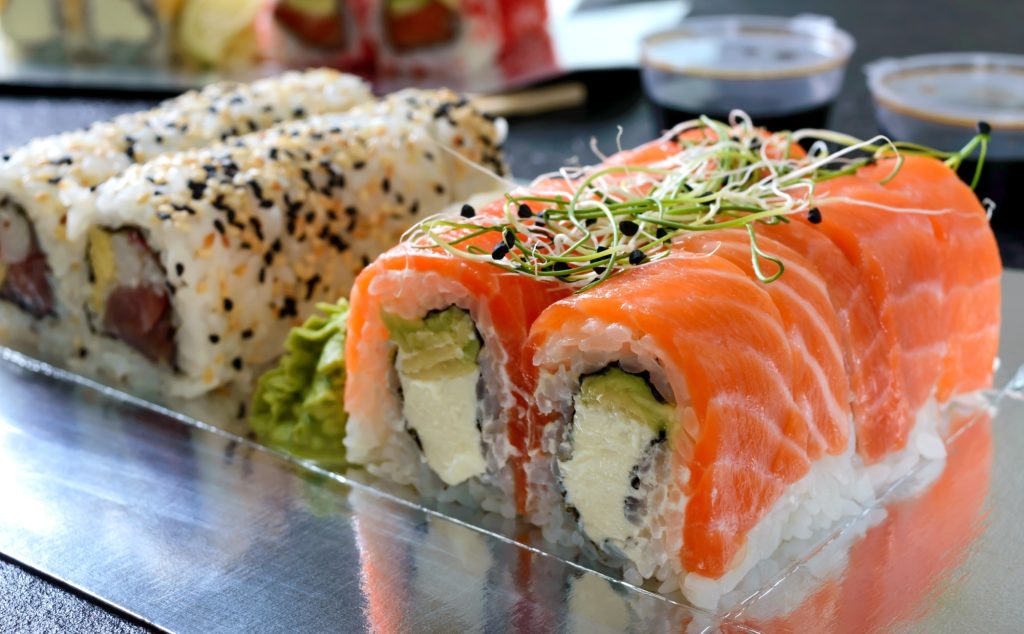 Sushi restaurant menu