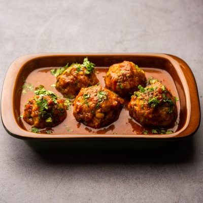 Veg Kofta Curry served in a bowl